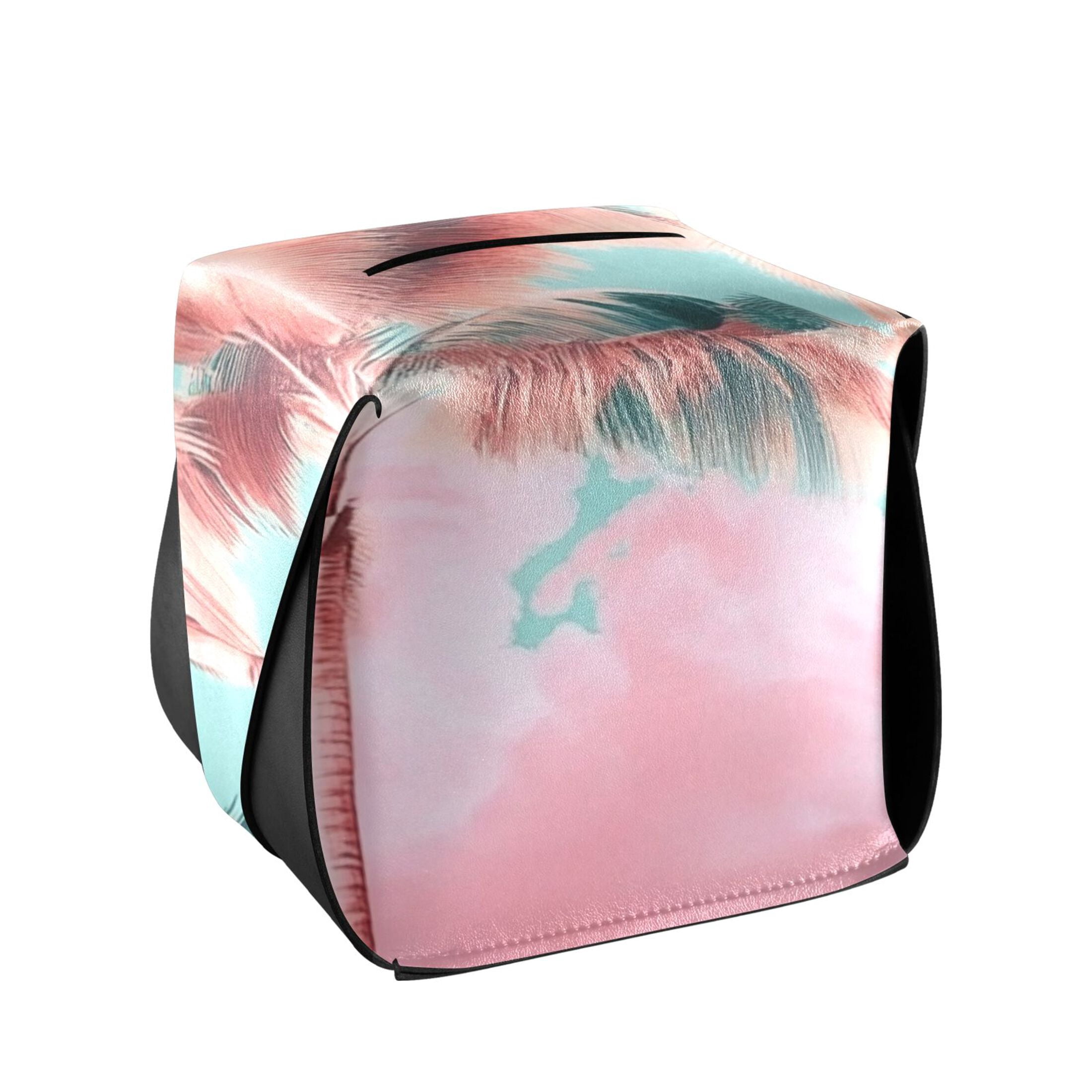 tissue box holder - pink & orange main image 1