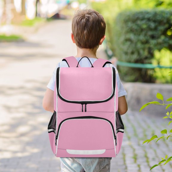 Pink Color Backpack Big Laptop Backpack Casual Daypack Quilted Large Capacity Large Bookbags