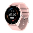 Pink ColorConnected Watch Men Round Smartwatch Heart Rate Monitor