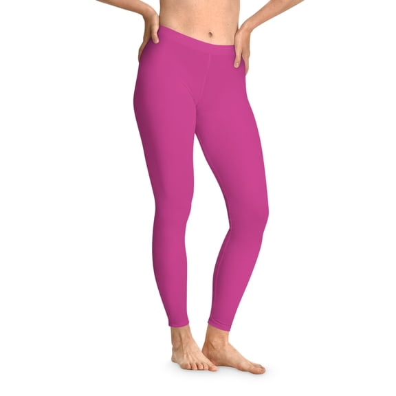 Pink Color Leggings, Pink Leggings 6