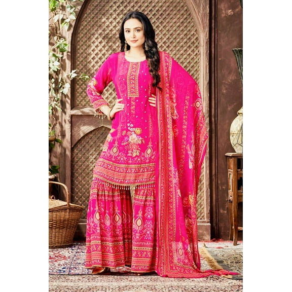 Pink Color Sharara Set