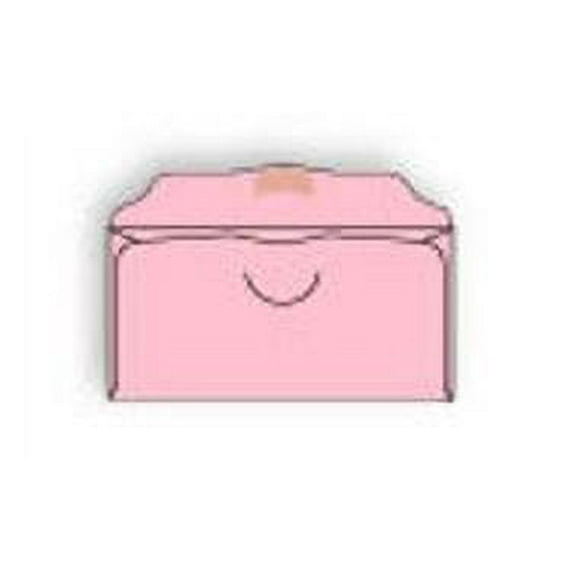 Pink Colored Church Offering Envelopes, 3-1/8" x 6-1/4", Prism® Pastel Sulphite (FSC Certified), 20 lb, Vellum Finish, Side Seams, Half Circle Die Cut, Scalloped Flap - Box of 1,000 Envelopes
