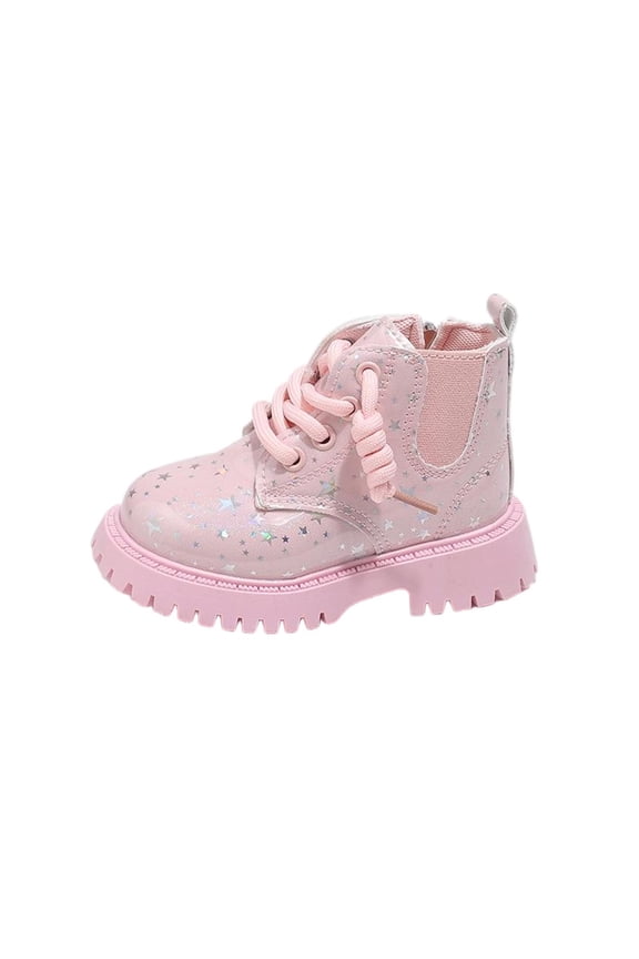 Pink Comfortable Girls Boots With Lightweight Build And Flexible Movement For Play, Supportive Design For Activity, Sturdy Sole For Safety