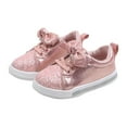 thumbnail image 1 of Pink Comfortable Use Kids Casual Sneakers With Shimmering Elements And Soft Insole, Ideal For Wear, 1 of 4