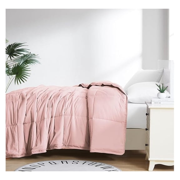 Pink Comforter, Queen/Full Size Bedding, Down- Comforter/Bedspread Queen Size, Soft Fluffy Comforters, Oversized, Easy Care, Pink