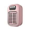 thumbnail image 1 of Pink Compact Electric Heater For Home And Office Use With Timer Function And Digital Display Safe For Children And Pets 110V Low Noise Design, 1 of 5