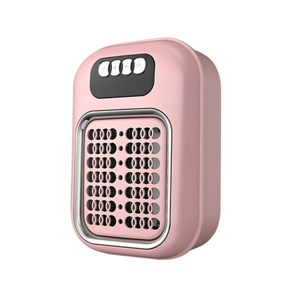 Pink Compact Electric Heater For Home And Office Use With Timer Function And Digital Display Safe For Children And Pets 110V Low Noise Design