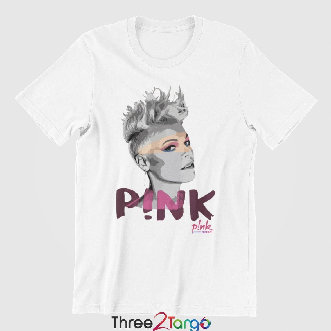 Pink Concert TShirt Summer Carnival 2024 Australia Retro Pink