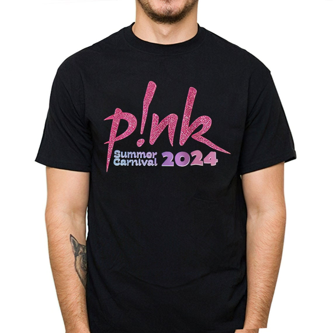 Pink Concert Tshirt, Summer Carnival 2024 Australia Pink in the City