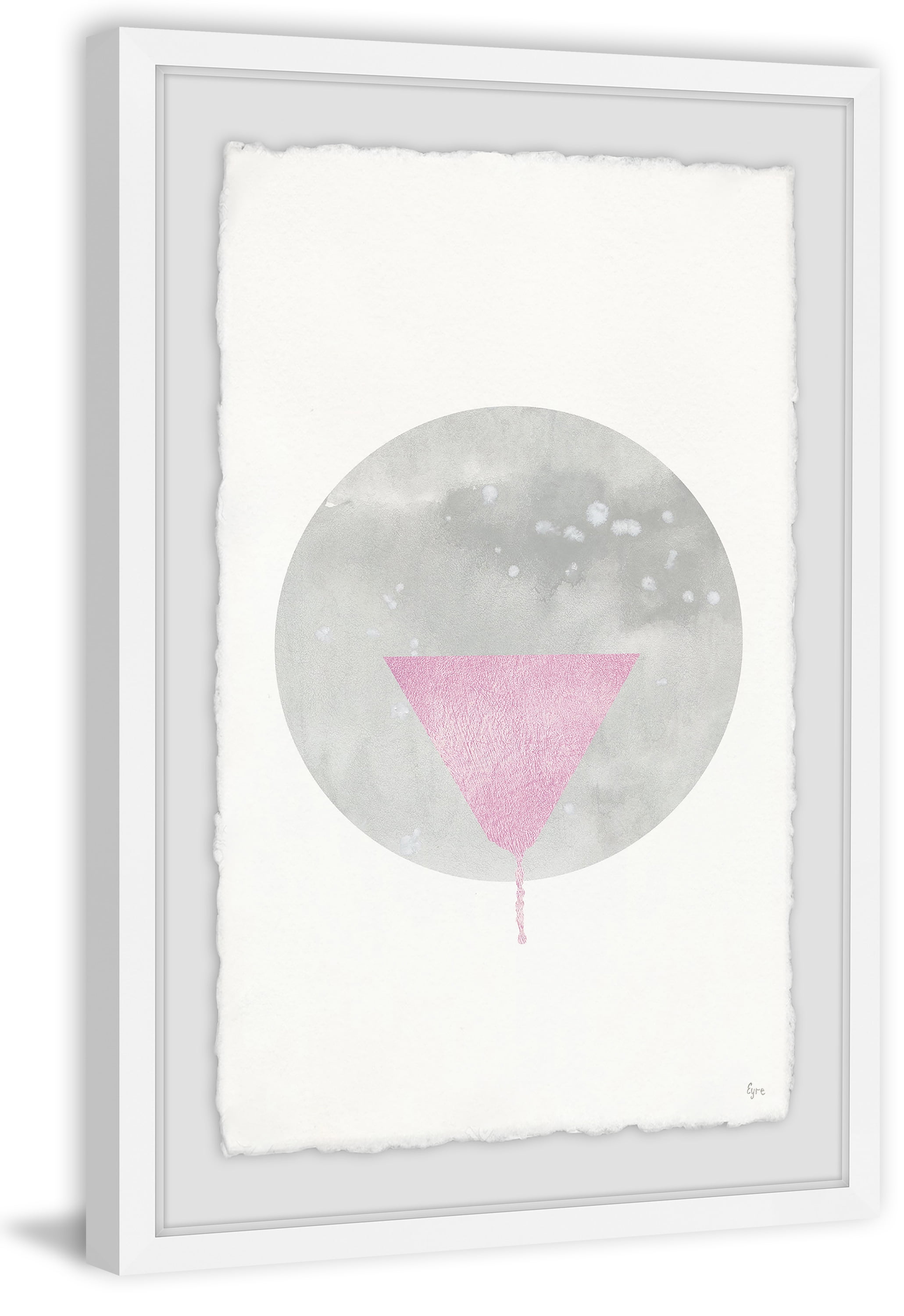 Pink Cone II Framed Painting Print