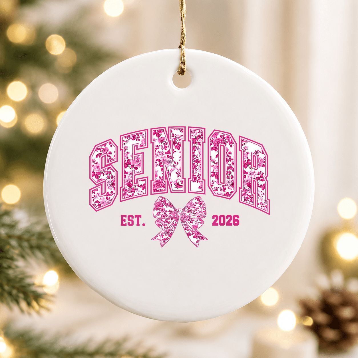 Pink Coquette Senior High School Class of 2026 Graduation Christmas ...