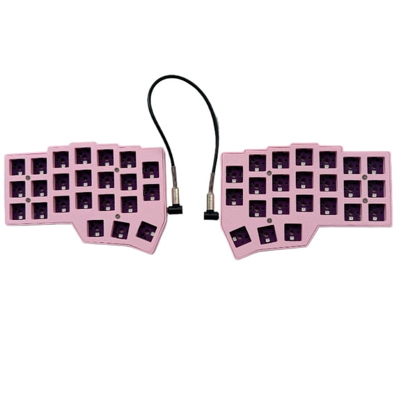 Pink Split Keyboards Pink Corne V4.1 Split Keyboard Ergonomics Hot-swappable MX Mechanical ...