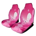 thumbnail image 1 of Pink Cosmic Dreamland Car Seat Cover Set Auto Front Bucket Cushion Protect Accessories 2 Piece, 1 of 6