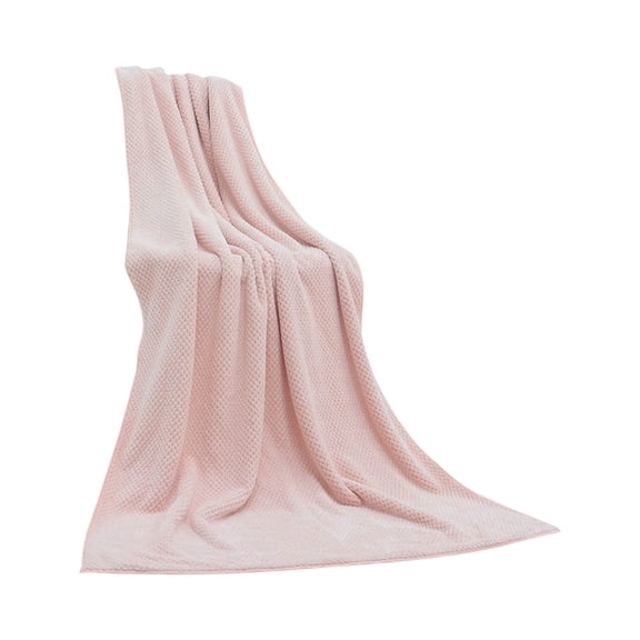 Pink Cotton Towel Quilt Blanket For Couples Adults 170X90Cm Household Absorbent Soft Throw In Pink
