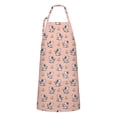 thumbnail image 1 of Pink Cow Bell Pattern Apron-Garden Aprons for Women with Pockets-Cotton Linen Waterproof Kitchen Cooking Gardening Aprons Adjustable for Kitchen,Cooking,BBQ and Salon 33x27 Inch, 1 of 7