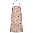 thumbnail image 1 of Pink Cow Bell Pattern Apron-Garden Aprons for Women with Pockets-Cotton Linen Waterproof Kitchen Cooking Gardening Aprons Adjustable for Kitchen,Cooking,BBQ and Salon 33x27 Inch, 1 of 7