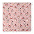 thumbnail image 1 of Pink Cow Bell Pattern Square Fitted Tablecloth with Elastic Edge,Square Table Cover,Washable Elastic Table Cover for Home Kitchen Party Decor 34"x34", 1 of 6