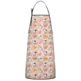thumbnail image 1 of Pink Cow Checkered Pattern Apron-Garden Aprons for Women with Pockets-Cotton Linen Waterproof Kitchen Cooking Gardening Aprons Adjustable for Kitchen,Cooking,BBQ and Salon 33x27 Inch, 1 of 7