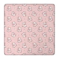 thumbnail image 1 of Pink Cow Cherry Pattern Square Fitted Tablecloth with Elastic Edge,Square Table Cover,Washable Elastic Table Cover for Home Kitchen Party Decor 36"x36", 1 of 6