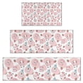 thumbnail image 1 of Pink Cow Milk Strawberry Jar Pattern Kitchen Rugs Sets Of 3,Kitchen Runner Rugs Non Skid Washable,Decorative Kitchen Floor Mats for Kitchen,Sink,Laundry,17"x30"+ 17"x47" + 17"x59", 1 of 6