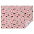 thumbnail image 1 of Pink Cow Milk Strawberry Pattern Rectangle Tablecloth 60"x84",Waterproof Polyester Rectangle Table Cloth, Wipeable Spillproof Polyester Tablecloth for Dining, Camping, Indoor and Outdoor, 1 of 5