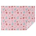 thumbnail image 1 of Pink Cow Milk Strawberry Pattern Rectangle Tablecloth 60"x84",Waterproof Polyester Rectangle Table Cloth, Wipeable Spillproof Polyester Tablecloth for Dining, Camping, Indoor and Outdoor, 1 of 5