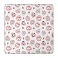 thumbnail image 1 of Pink Cow Milk Strawberry Pattern Square Fitted Tablecloth with Elastic Edge,Square Table Cover,Washable Elastic Table Cover for Home Kitchen Party Decor 34"x34", 1 of 6