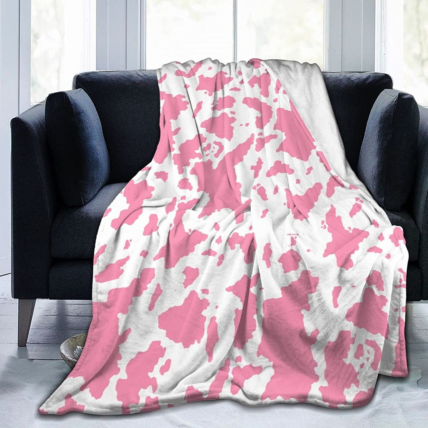 Pink Cow Print Blanket Comfort Cow Print Stuff Warm Pink Cow Print Throw Blankets Soft Decor