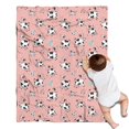 thumbnail image 1 of Pink Cow Spotted Pattern Blanket,Comfortable Soft Flannel Throw Blanket,All Season,Warm Lightweight Blankets for Sofa Bed Couch Living Room Chair,30"x40", 1 of 4