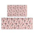 thumbnail image 1 of Pink Cow Strawberry Hat Pattern Kitchen Rugs Sets Of 2,Anti Fatigue Kitchen Mat Rugs Non Slip Washable,Decorative Kitchen Floor Mats for Kitchen,Sink,Laundry,17"x30"+17"x47", 1 of 7