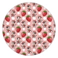 thumbnail image 1 of Pink Cow Strawberry Hat Pattern Round Fitted Tablecloth with Elastic Edge,Dining Table Cover Waterproof,Outdoor Round Tablecloth for Camping,Dining,Indoor and Outdoor, 1 of 7