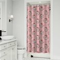 thumbnail image 1 of Pink Cow Strawberry Head Pattern Shower Curtain 36"x72" ,Bathroom Decorative Shower Curtains Set with 12 Hooks,Modern Waterproof Washable Shower Curtain, 1 of 6