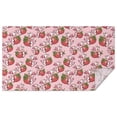 thumbnail image 1 of Pink Cow Strawberry Hug Pattern Rectangle Tablecloth 60"x102",Waterproof Polyester Rectangle Table Cloth, Wipeable Spillproof Polyester Tablecloth for Dining, Camping, Indoor and Outdoor, 1 of 6