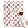 thumbnail image 1 of Pink Cow Strawberry Jam Pattern Blanket,Comfortable Soft Flannel Throw Blanket,All Season,Warm Lightweight Blankets for Sofa Bed Couch Living Room Chair,30"x40", 1 of 4