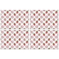 thumbnail image 1 of Pink Cow Strawberry Jam Pattern Summer Placemats Table Placemats Set Of 4-Linen Kitchen Washable Placemats Table Mats 11.8"x17.7" Non-Slip Heat Resistant, 1 of 6