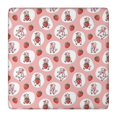 thumbnail image 1 of Pink Cow Strawberry Oval Pattern Square Fitted Tablecloth with Elastic Edge,Square Table Cover,Washable Elastic Table Cover for Home Kitchen Party Decor 36in(91cm), 1 of 6