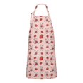 thumbnail image 1 of Pink Cow Strawberry Pattern Apron-Garden Aprons for Women with Pockets-Cotton Linen Waterproof Kitchen Cooking Gardening Aprons Adjustable for Kitchen,Cooking,BBQ and Salon 33x27 Inch, 1 of 7