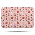thumbnail image 1 of Pink Cow Strawberry Pattern Bathroom Rugs Mat,Non Slip Microfiber Bathroom Rug,Rubber Backing,Soft Bathroom Mats for Bathroom Floor,Tub and Shower,17x27in(43x68cm), 1 of 5