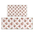thumbnail image 1 of Pink Cow Strawberry Pattern Kitchen Rugs Sets Of 2,Anti Fatigue Kitchen Mat Rugs Non Slip Washable,Decorative Kitchen Floor Mats for Kitchen,Sink,Laundry,17"x30"+17"x47", 1 of 7