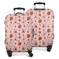 thumbnail image 1 of Pink Cow Strawberry Pattern Luggage Cover Fashion Suitcase Cover Baggage Covers Fit 25-28 Inch Luggage (Go Travel), 1 of 5