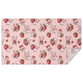 thumbnail image 1 of Pink Cow Strawberry Pattern Rectangle Tablecloth 60"x102",Waterproof Polyester Rectangle Table Cloth, Wipeable Spillproof Polyester Tablecloth for Dining, Camping, Indoor and Outdoor, 1 of 6