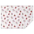 thumbnail image 1 of Pink Cow Strawberry Pattern Rectangle Tablecloth 60"x84",Waterproof Polyester Rectangle Table Cloth, Wipeable Spillproof Polyester Tablecloth for Dining, Camping, Indoor and Outdoor, 1 of 5