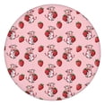 thumbnail image 1 of Pink Cow Strawberry Pattern Round Fitted Tablecloth with Elastic Edge,Dining Table Cover Waterproof,Outdoor Round Tablecloth for Camping,Dining,Indoor and Outdoor, 1 of 7
