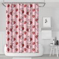 thumbnail image 1 of Pink Cow Strawberry Pattern Shower Curtain 72"x72" ,Bathroom Decorative Shower Curtains Set with 12 Hooks,Modern Waterproof Washable Shower Curtain, 1 of 6