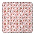thumbnail image 1 of Pink Cow Strawberry Pattern Square Fitted Tablecloth with Elastic Edge,Square Table Cover,Washable Elastic Table Cover for Home Kitchen Party Decor 36"x36", 1 of 6