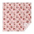 thumbnail image 1 of Pink Cow Strawberry Pattern Square Tablecloth,Waterproof Square Table Cover,Wipeable Spillproof Washable Table Cover for Home Kitchen Party Decor 42"X42"(107x107cm), 1 of 6