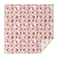 thumbnail image 1 of Pink Cow Strawberry Pattern Square Tablecloth,Waterproof Square Table Cover,Wipeable Spillproof Washable Table Cover for Home Kitchen Party Decor 60"x60"(152x152cm), 1 of 6