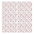 thumbnail image 1 of Pink Cow Strawberry Pattern Summer Placemats Table Placemats Set Of 6-Linen Kitchen Washable Placemats Table Mats 11.8"x17.7" Non-Slip Heat Resistant, 1 of 5