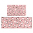 thumbnail image 1 of Pink Cow Sweater Pattern Kitchen Rugs Sets Of 2,Anti Fatigue Kitchen Mat Rugs Non Slip Washable,Decorative Kitchen Floor Mats for Kitchen,Sink,Laundry,17"x30"+17"x47", 1 of 7