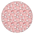 thumbnail image 1 of Pink Cow Sweater Pattern Round Fitted Tablecloth with Elastic Edge,Dining Table Cover Waterproof,Outdoor Round Tablecloth for Camping,Dining,Indoor and Outdoor, 1 of 7